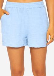 SASSYCLASSY Shorts High-Waist Musselin Shorts Damen günstig online kaufen