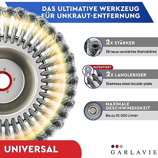 Garlavie Unkrauthacke Profi Unkrautbürste Freischneider mit günstig online kaufen