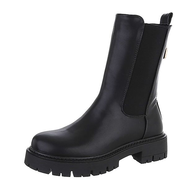 Ital-Design Damen Freizeit Plateaustiefelette (87284035) Blockabsatz günstig online kaufen