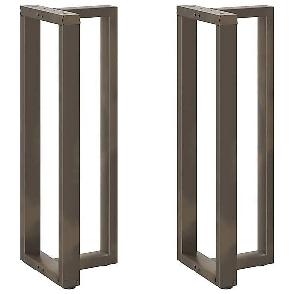 vidaXL Bartischbeine T-Form 2 Stk Naturstahl 50x35x110-111 cm Stahl 4013103 günstig online kaufen