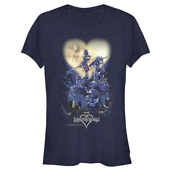Disney - Kingdom Hearts - Gruppe Poster Logo - Frauen T-Shirt günstig online kaufen