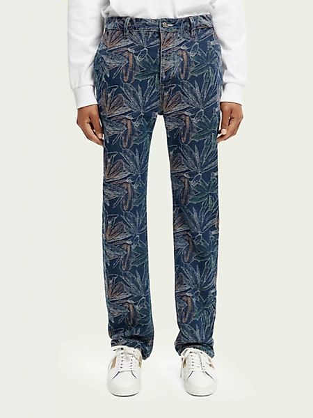 Scotch & Soda The Verve Workwear-Jeans im Straight Leg Fit aus Jacquard-Den günstig online kaufen