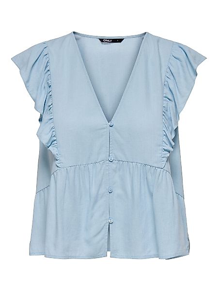 ONLY Blusenshirt Leichtes Sommerdesign mit Rüschendetails günstig online kaufen