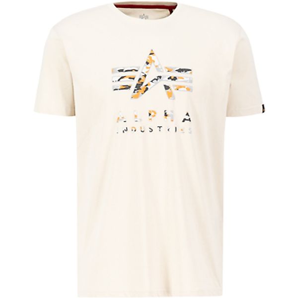Alpha  T-Shirt Camo Puff Print T - jet stream white günstig online kaufen