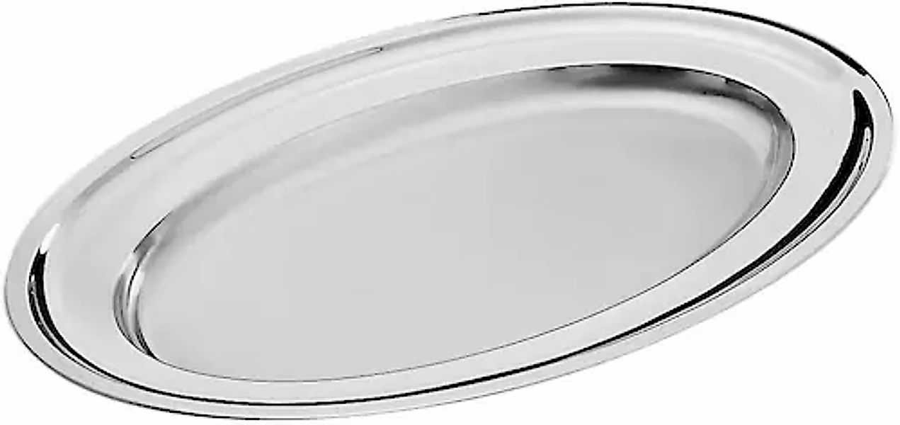 PINTINOX Servierplatte »Vassoi« oval, Edelstahl 18/10, spülmaschinengeeinge günstig online kaufen