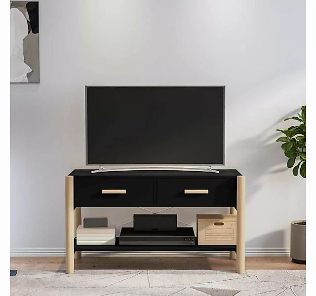 furnicato TV-Schrank Schwarz 82x38x45 cm Holzwerkstoff günstig online kaufen