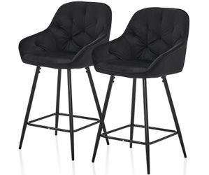 Ofcasa Barhocker Samt Barstuhl (2er Set), günstig online kaufen