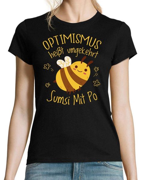 Youth Designz T-Shirt Optimismus heißt umgekehrt günstig online kaufen
