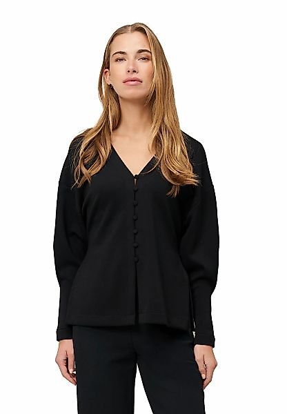 Zero Sweatjacke "Damen mit Knopfleiste" Knopfleiste günstig online kaufen