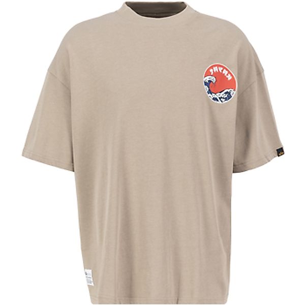 Alpha Industries  T-Shirts & Poloshirts Japan Wave Warrior T - vintage sand günstig online kaufen