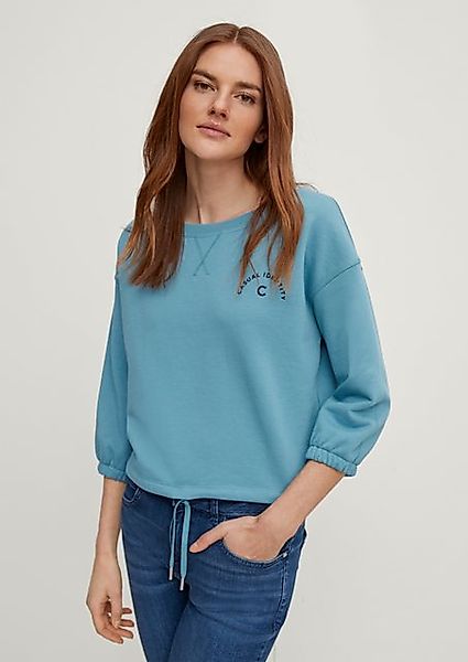 comma casual identity Sweatshirt Cropped Sweater Stickerei, Logo günstig online kaufen