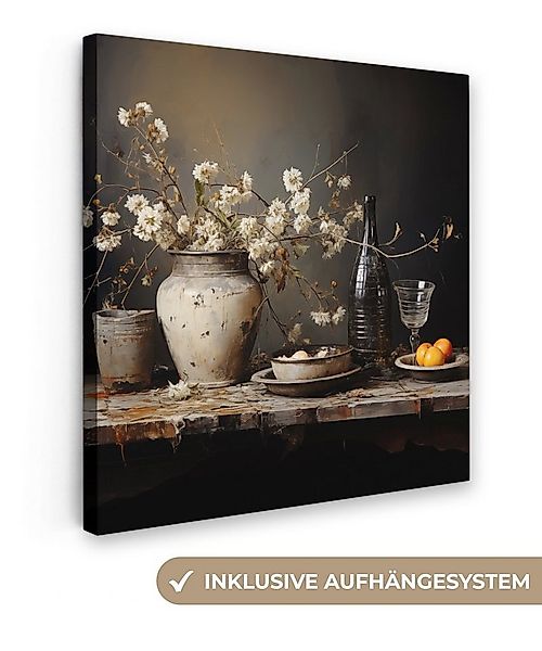 OneMillionCanvasses® Leinwandbild Stilleben - Blumen - Blumenstrauß - Vase günstig online kaufen