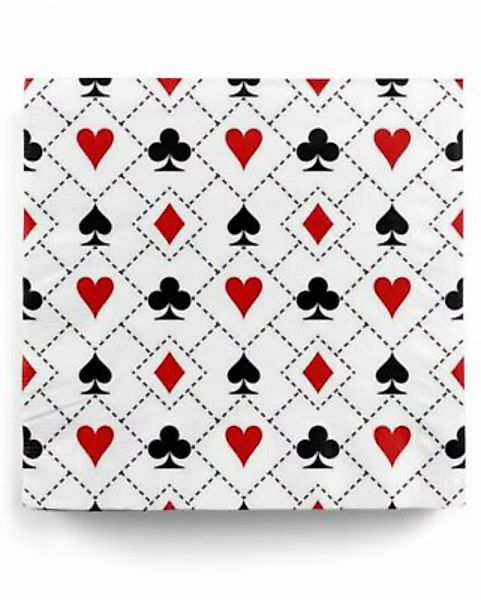 Servietten Poker-Party 20 St. Kartenspiel-Abende, Motto Party & Alltag Papi günstig online kaufen