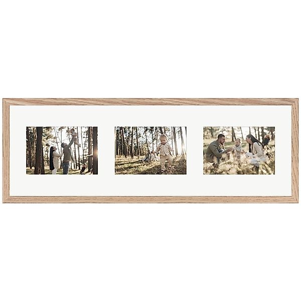 WANDStyle Galerierahmen G950 in Eiche-Optik 20 x 60 cm für 3 Bilder im Form günstig online kaufen