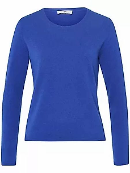 Rundhals-Pullover aus 100% Premium-Kaschmir Peter Hahn Cashmere blau günstig online kaufen