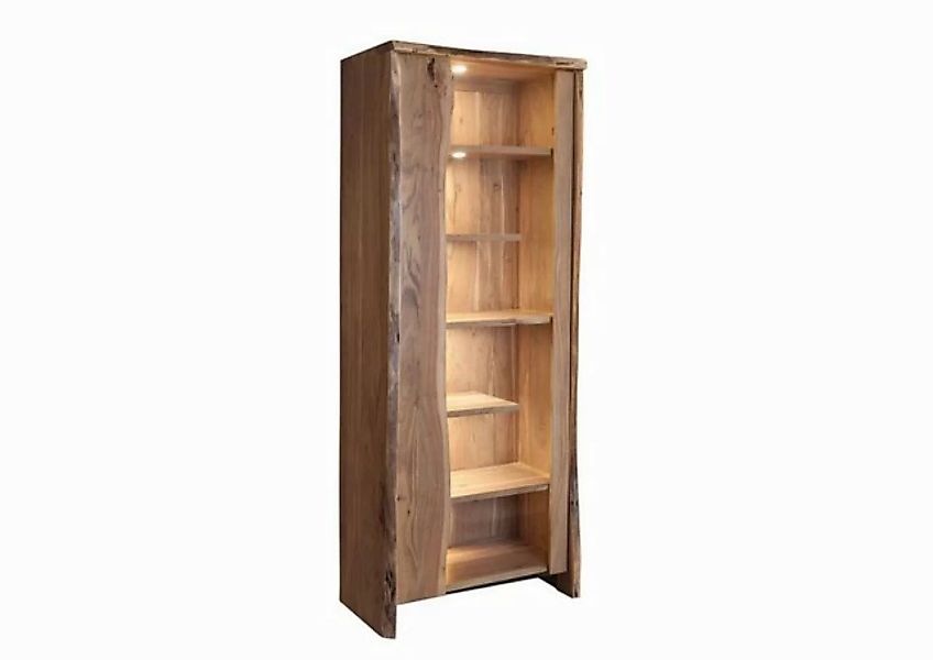 Massivmoebel24 Standvitrine (Vitrine Akazie 81x45x204 natur lackiert PURE A günstig online kaufen