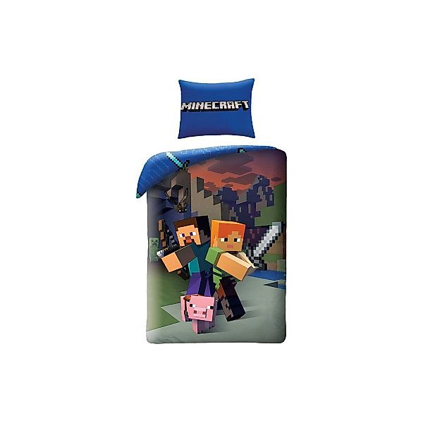 Minecraft Bettwäsche Minecraft Steve & Alex günstig online kaufen