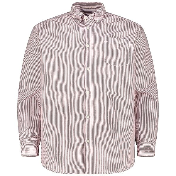 Jack&Jones Freizeithemd mit Streifen Farbe dunkelrot Größe: 6XL günstig online kaufen