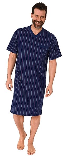Normann Pyjama Herren kurzarm Nachthemd in günstig online kaufen