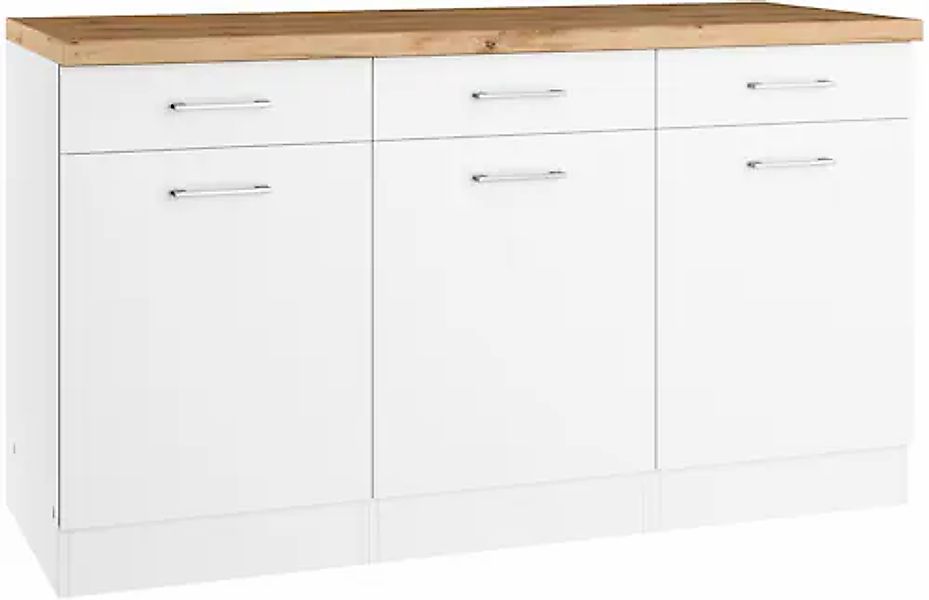 KOCHSTATION Unterschrank »KS-Milan«, HELD Möbel, Unterschrank 150 cm, matte günstig online kaufen