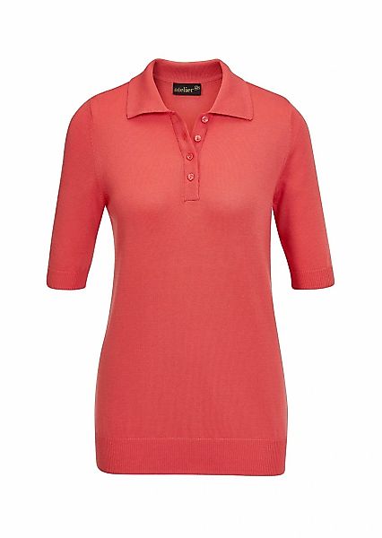 GOLDNER Kurzarmpullover "Kurzarm Strickpullover mit adrettem Kragen" Ohne günstig online kaufen