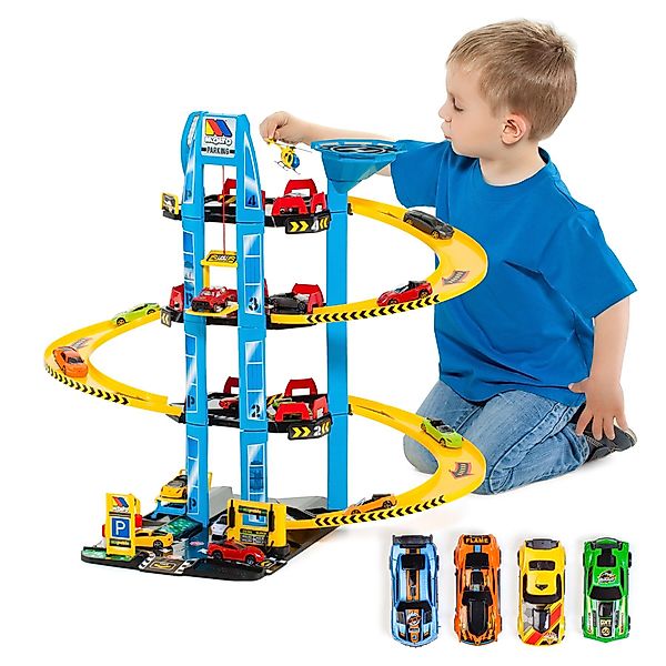 MOLTO Spiel-Parkhaus Parktower, Parkgarage mit 4 günstig online kaufen
