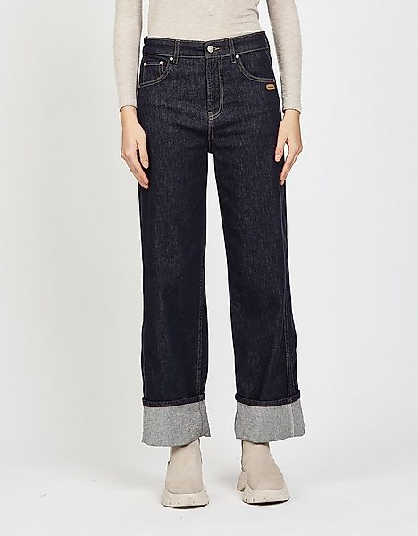 GANG Straight-Jeans 94BLAKE STRAIGHT hoher Bund, Umschlag am Saum günstig online kaufen