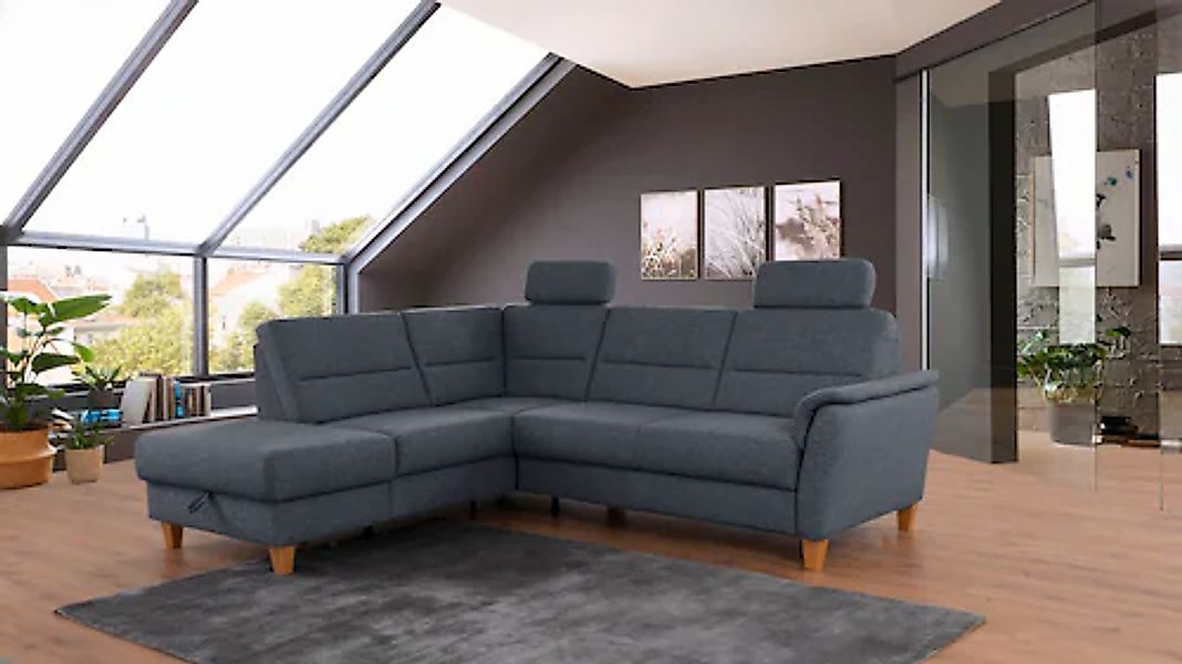 Home affaire Ecksofa »Palmera L-Form, B: 236 cm« optional Bettfunktion & Be günstig online kaufen