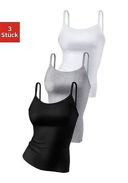 H.I.S Spaghettitop "ohne Seitennähte", aus weicher Rippqualität aus Baumwol günstig online kaufen