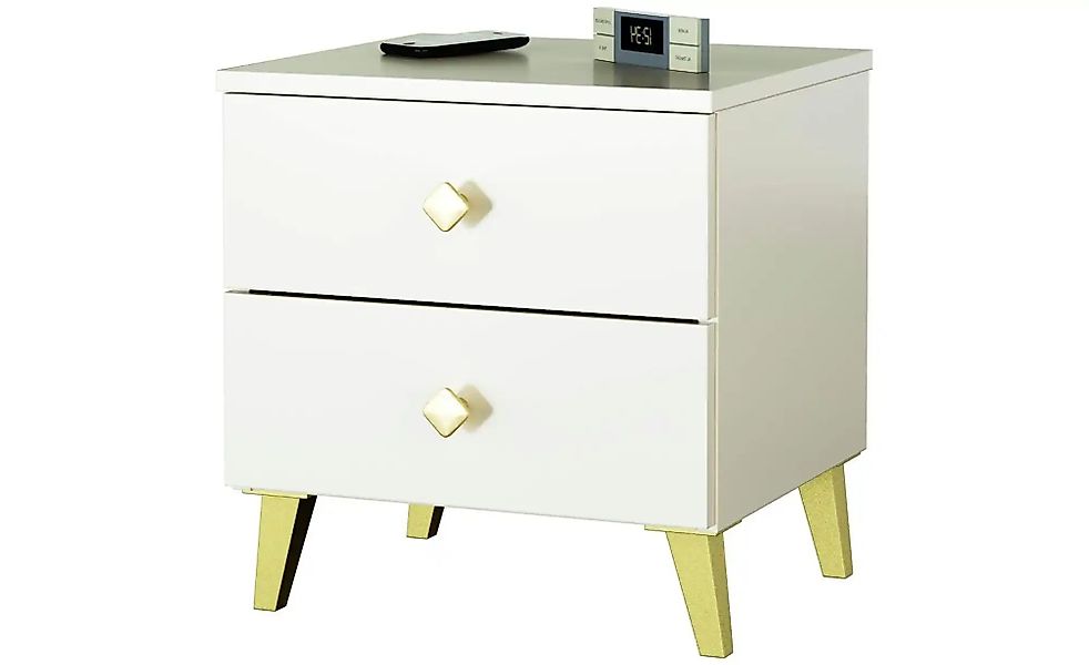 Nachttisch mit 2 Schubladen Luna ¦ beige ¦ Maße (cm): B: 40 H: 43 Tische > günstig online kaufen