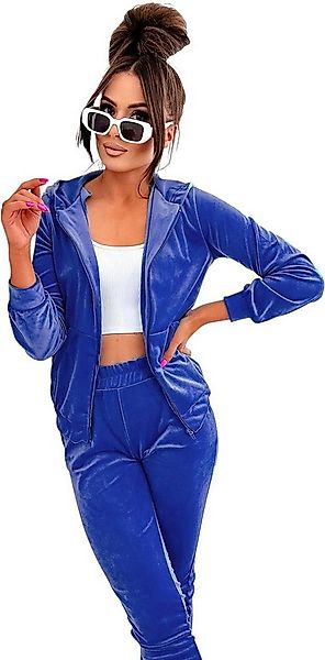 EloModa Jogginganzug Damen Homewear Nicki Jogginganzug mit Kapuze Freizeita günstig online kaufen