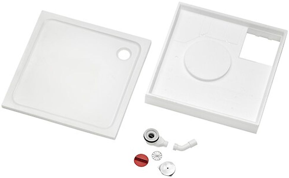 OTTOFOND Duschwanne »Set Quadratische Duschwanne« 3 Stk. tlg. 900x900/30 mm günstig online kaufen