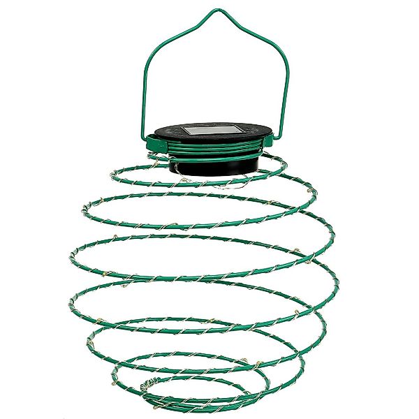 Viana Windlicht Solar Gartenleuchte Grün 22cm günstig online kaufen