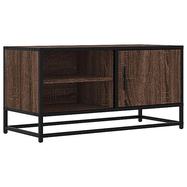 vidaXL TV-Schrank Eichen-Optik 80x34,5x40 cm Holzwerkstoff und Metall 84882 günstig online kaufen