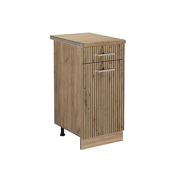 Vicco Küchenunterschrank R-Line Artisan-Eiche/Goldkraft Eiche 40 cm AP Eich günstig online kaufen