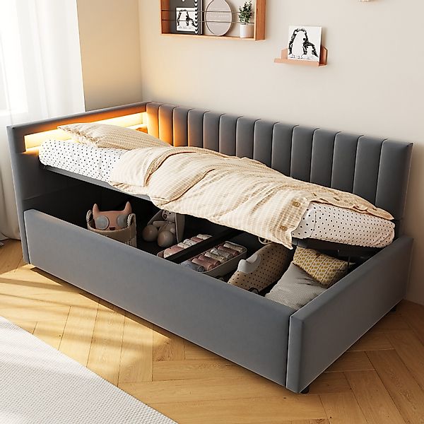 REDOM Polsterbett Schlafsofa Kinderbett Funktionsbett (Daybett günstig online kaufen
