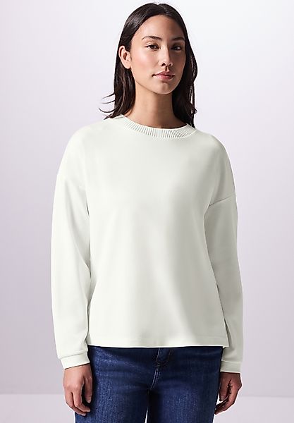 STREET ONE STUDIO Langarmshirt aus elastischem Materialmix günstig online kaufen