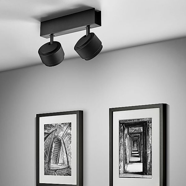 LED Deckenleuchte Pont in Schwarz-matt 20W 810lm günstig online kaufen