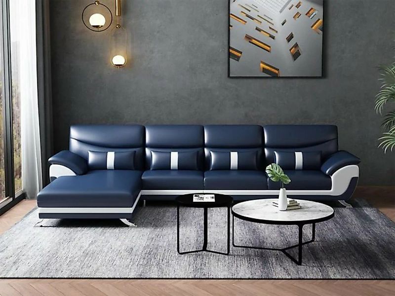 JVmoebel Ecksofa Ecke Ecksofa L-Form Wohnlandschaft Sofa Couch Polster Garn günstig online kaufen