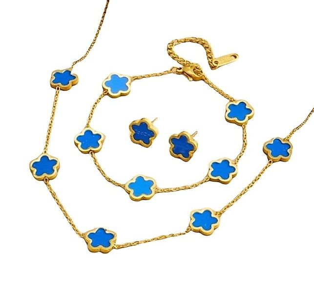Lale Collection® Schmuckset Gold Kleeblatt Schmuck-Set günstig online kaufen