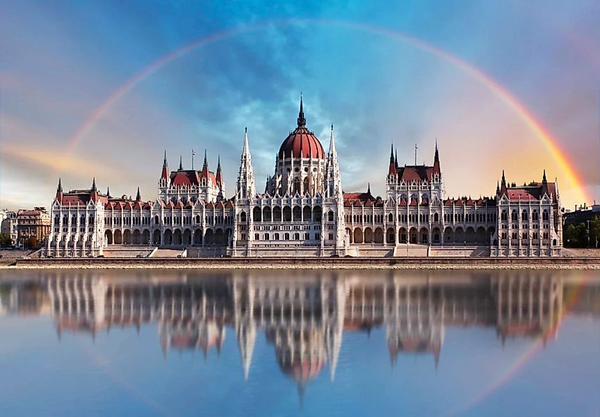 Papermoon Fototapete »Kathedrale mit Regenbogen« günstig online kaufen