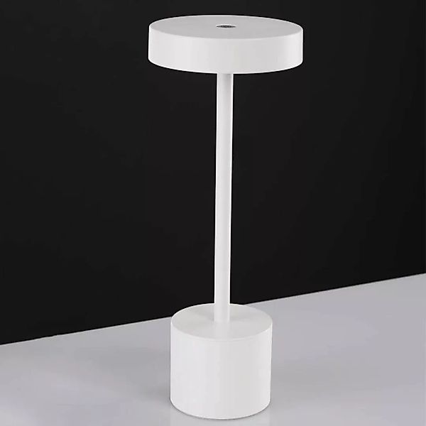 LED Akku Tischleuchte Fumo in Weiß 2W 230lm IP54 günstig online kaufen