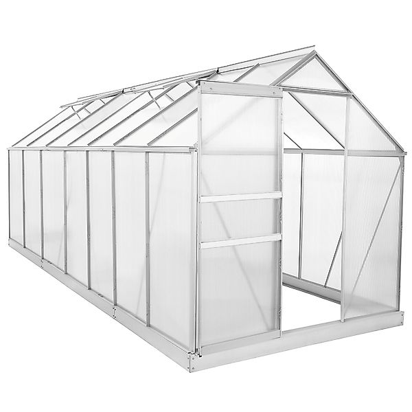 Zelsius Gewächshaus Aluminium Gewächshaus mit Fundament, günstig online kaufen