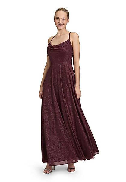 Vera Mont Abendkleid Damen Abendkleid mit Wasserfallausschnitt Glitzer günstig online kaufen