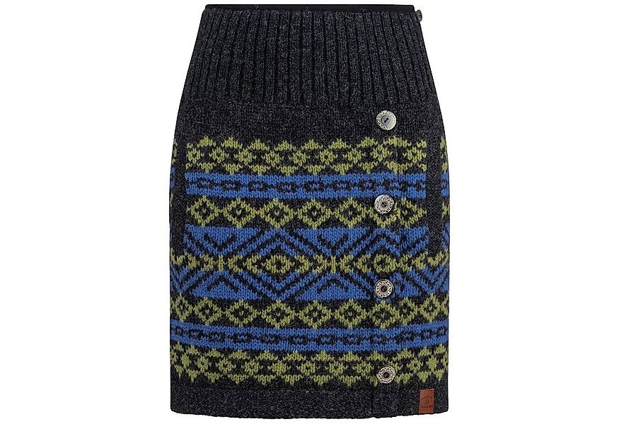 KUNST UND MAGIE Strickrock Bunter Strickrock kurzer Rock+nordischen Mustern günstig online kaufen