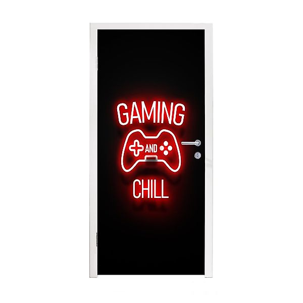 MuchoWow Türtapete Gaming - Zitate - günstig online kaufen