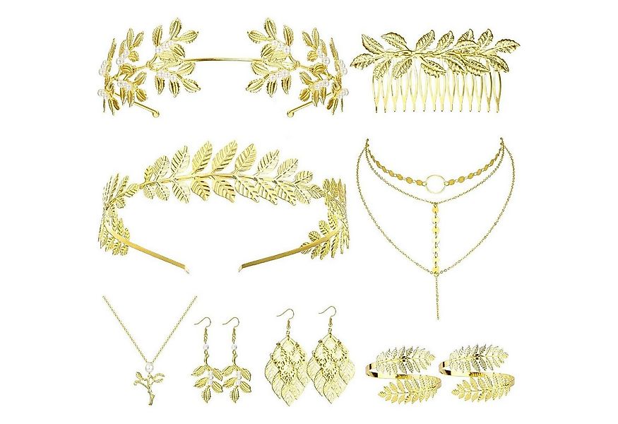 LuxusKollektion Ohrring und Ketten Set Griechische Göttin Kostüm Zubehör Se günstig online kaufen