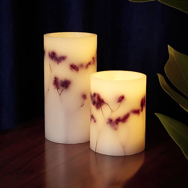 Pauleen LED Dekolicht »LED-Kerze Shiny Bloom, 2er Set«, Wachskerze, mit Tim günstig online kaufen