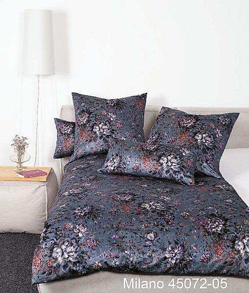 Janine Janine Mako-Satin Bettwäsche MILANO 45072 dämmerungslila Größe:  135 günstig online kaufen