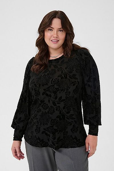 KAFFE Curve Langarmbluse Langarm-Bluse KCrosie Große Größen günstig online kaufen